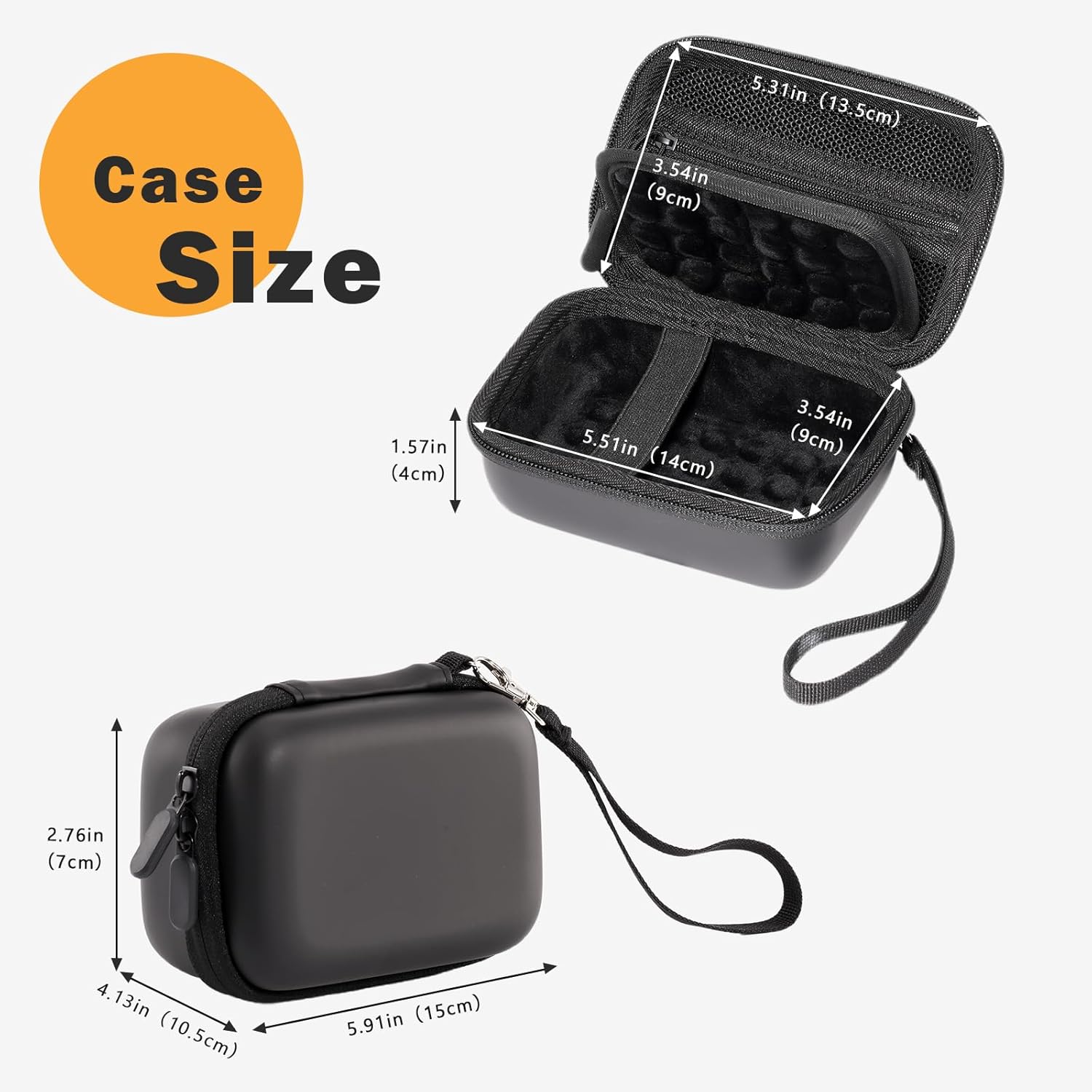 ProCase Hard Shell Camera Case for Canon G7X Mark III, Sony Cyber-shot, PowerShot SX740, Ricoh GR III & Kodak Pixpro – EVA Travel Storage Bag, Black - Image 4