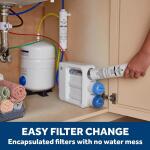 GE Under Sink 5 Stage Premium Reverse Osmosis Water Filtration System (GXRV40TBN)