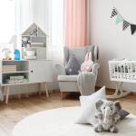 Globe Electric 6.46 in. Rechargeable Rylie Unicorn Multi-Color Changing Integrated LED Silicone Touch Activated Night Light Lamp, White (13929)