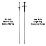 GrabEasy 24 in. Ergonomic Handle, Flexible, 4 Claw Pick-Up Tool, Jewelry Retriever, Clog Remover, Drain Snake in Chrome (PF0405)