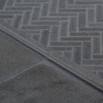 Jeffrey Court Basalt Herringbone Gray 10 in. x 10.75 in Honed Basalt Wall and Floor Mosaic Tile (0.765 sq. ft./Each) (97935)
