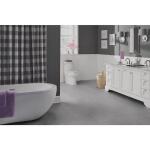 TrafficMaster Gray Linear Tile 4 MIL x 12 in. W x 24 in. L Water Resistant Peel and Stick Vinyl Tile Flooring ( 30 sq. ft./case ) (SS11202)