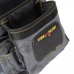 MagnoGrip 10-Pocket 11 in. Platinum Magnetic Tool Pouch with Belt