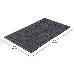 TrafficMaster Gray Texture 18 in. x 30 in. Door Mat (60-828-1714-01800030)