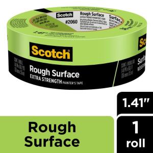 3M Scotch 1.41 In. x 60.1 Yds. Rough Surface Green Painter's Tape (1 Roll) (2060-36AP)