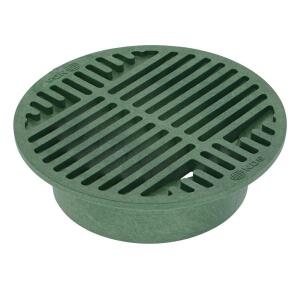 NDS 8 in. Plastic Round Drainage Grate in Green (20)