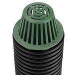 NDS 6 in. Plastic Round Atrium Drainage Grate in Green (80)
