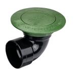 NDS Pop-Up Drainage Emitter with Elbow for 3 in. Drain Pipes, Green Plastic (322G)