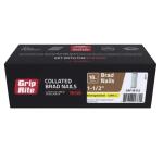 Grip-Rite 1-1/2 in. x 18-Gauge Electrogalvanized Steel Brad Nails 5000 per Box (GRF18112)