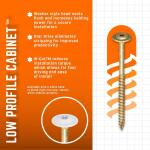 GRK Fasteners #8 x 2-1/2 in. Star Drive Low Profile Washer-Head Wood Cabinet Screw (100 per Pack) (113079)