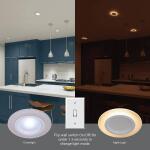 HALO 5/6 in. 10.9-Watt RL Night Light Recessed LED Retrofit Module, 1000-Lumens, Selectable CCT, D2W (RLNL56109FSD2W1EWH)