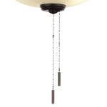 Hampton Bay Rothley II 52 in. Indoor LED Bronze Ceiling Fan with Light Kit, Downrod, Reversible Motor and Reversible Blades (52051)