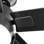 Hampton Bay 52 in. Corwin Indoor/Outdoor Matte Black LED Ceiling Fan with Light Kit (56051)