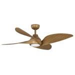 Hampton Bay Fernbrooke 52 in. Indoor/Outdoor Brown Oak Ceiling Fan with Adjustable White Integrated LED and Remote Control (59065)