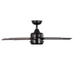 Hampton Bay Mena 44 in. LED Indoor/Outdoor Matte Black Ceiling Fan with Light Kit and Reversible Blades Included (92404)