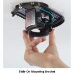 Hampton Bay Mena 54 in. White Color Changing Integrated LED Indoor/Outdoor Matte Black Ceiling Fan with Light Kit and Remote Control (99919)