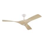 Hampton Bay Blair 52 in. Indoor/Outdoor White Ceiling Fan with Natural and Warm White Blades (34776-HBUW)