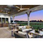 Hampton Bay Blair 52 in. Indoor/Outdoor White Ceiling Fan with Natural and Warm White Blades (34776-HBUW)