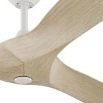 Hampton Bay Blair 52 in. Indoor/Outdoor White Ceiling Fan with Natural and Warm White Blades (34776-HBUW)