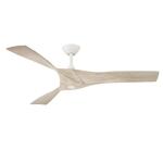 Hampton Bay Blair 52 in. Indoor/Outdoor White Ceiling Fan with Natural and Warm White Blades (34776-HBUW)