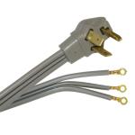 HDX 6 ft. 30 Amp 10/3 3-Prong Dryer Power Cord, Gray (627833)