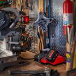 Husky 15 ft. Extension Cord Reel with 4 Outlets, Black (HKS0415CR)