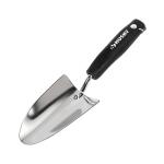 Husky 6.14 in. Stainless Steel Garden Trowel with Double Grip Injection Handle (GD210301V)
