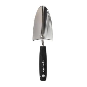 Husky 6.14 in. Stainless Steel Garden Trowel with Double Grip Injection Handle (GD210301V)