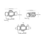 Husky 10,000 Lumen Three-Head Hybrid LED Work Light with Rechargeable Battery (7903801012)