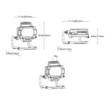 Husky 6,000 Lumen Hybrid LED Work Light with Rechargeable Battery (7903802012)