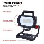 Husky 6,000 Lumen Hybrid LED Work Light with Rechargeable Battery (7903802012)