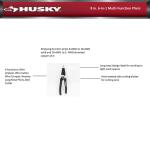 Husky 8 in. 6-in-1 Multi-Function Long Nose Pliers (91225)