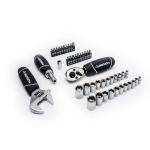 Husky(46-Piece) 1/4 in. and 3/8 in. Stubby Ratchet and Socket Set 