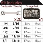 Husky72-Tooth SAE/Metric (20-Piece) Combination Ratcheting Wrench Set