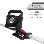 Husky 2500-Lumens Rechargeable LED Clamp Work Light (CL2500HD)