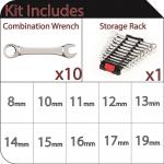 Husky(10-Piece) Metric Combination Wrench Set