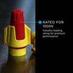 IDEAL Twister ProFLEX (30-1147P) Red/Yellow Wire Connector, Jar of 100 (30-1147P)
