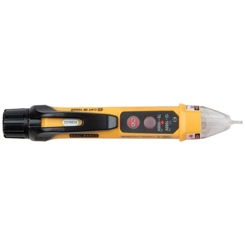 Klein Tools Dual Range Non Contact Voltage Tester with Laser Pointer 12-1000V AC (NCVT5A)