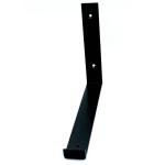 HARDWOOD REFLECTIONS 12 in. L-Shaped Black Steel Shelving Bracket (BRK4L40STBK-12)