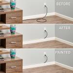 Legrand Wiremold CordMate Cord Cover Outside Elbow, Cord Hider for Home or Office, Holds 1 Cable, Ivory (C8)