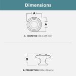 Liberty Harmon 1-3/8 in. (35 mm) Classic Bronze with Copper Highlights Round Cabinet Knob (P22669C-VBC-C0)