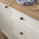 Liberty Step Edge 1-1/4 in. (32 mm) Classic Matte Black Cabinet Knob (P38493C-FB-CP0)