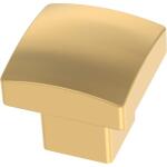 Liberty Simply Geometric 1-1/8 in. (29 mm) Modern Gold Square Cabinet Knob (P38521C-117-CP0)