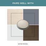 Liberty Modern Twist 1-3/16 in. (30 mm) Modern Satin Nickel Cabinet Knob (P40023C-SN-CP0)