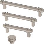 Liberty Classic Ringed 1-1/4 in. (32 mm) Classic Satin Nickel Cabinet Knob (P43081C-SN-C0)