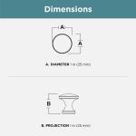 Liberty Mia 1 in. (25 mm) Modern Satin Nickel Round Cabinet Knob (PN0058C-SN-C0)