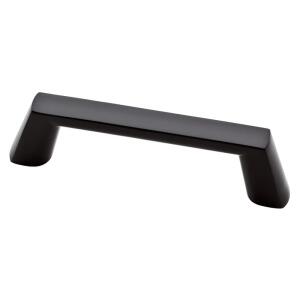 Liberty Soft Modern 3-3/4 in. (96 mm) Modern Matte Black Square Cabinet Drawer Pull (P34937C-FB-CP0)