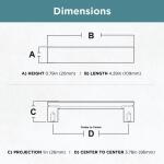 Liberty Simply Geometric 3-3/4 in. (96 mm) Modern Gold Cabinet Drawer Pull (P38519C-117-CP0)