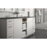 Liberty Beveled 3-3/4 in. (96 mm) Classic Satin Nickel Cabinet Drawer Bar Pull (P39058C-SN-CP0)