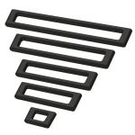 Liberty Squared Modern 3 in. (76 mm) Modern Matte Black Cabinet Drawer Pull (P40080C-FB-CP0)